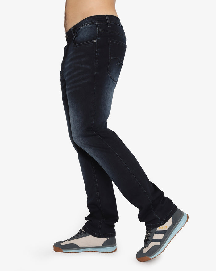 Soviet Mens Straight Leg Denim Jeans In Navy