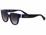 MAX&Co. Glitter Temple Sunglasses In Blue