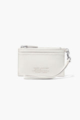 Marc Jacobs Leather Topzip Wristlet Wallet Cotton