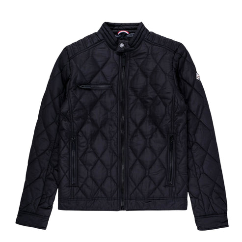 Ben Sherman Men Quilted Bomber Jacket Black