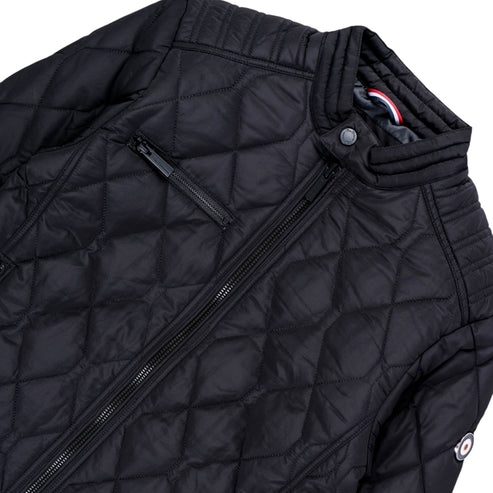 Ben Sherman Men Quilted Bomber Jacket Black