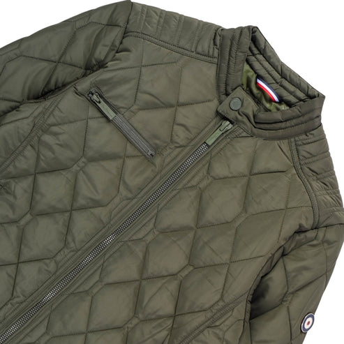 Ben Sherman Men Quilted Bomber Jacket  Olive