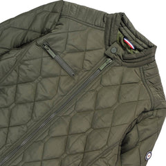 Ben Sherman Men Quilted Bomber Jacket  Olive