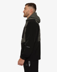 Soviet Mens Hooded Lightweight Jacket In Black And Olive