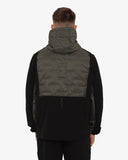 Soviet Mens Hooded Lightweight Jacket In Black And Olive