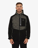 Soviet Mens Hooded Lightweight Jacket In Black And Olive