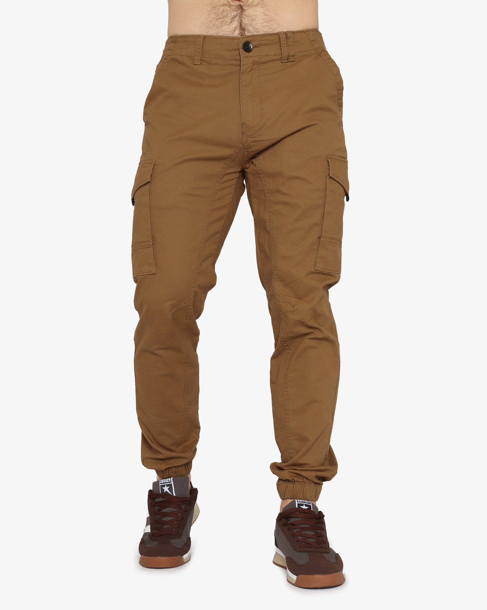 Soviet Mens Fashion Cargo Pants Tobbaco
