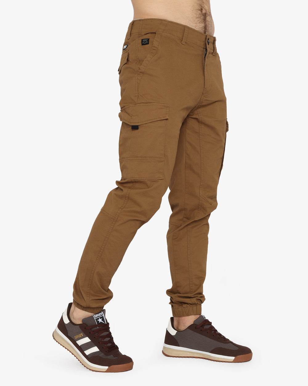 Soviet Mens Fashion Cargo Pants Tobbaco