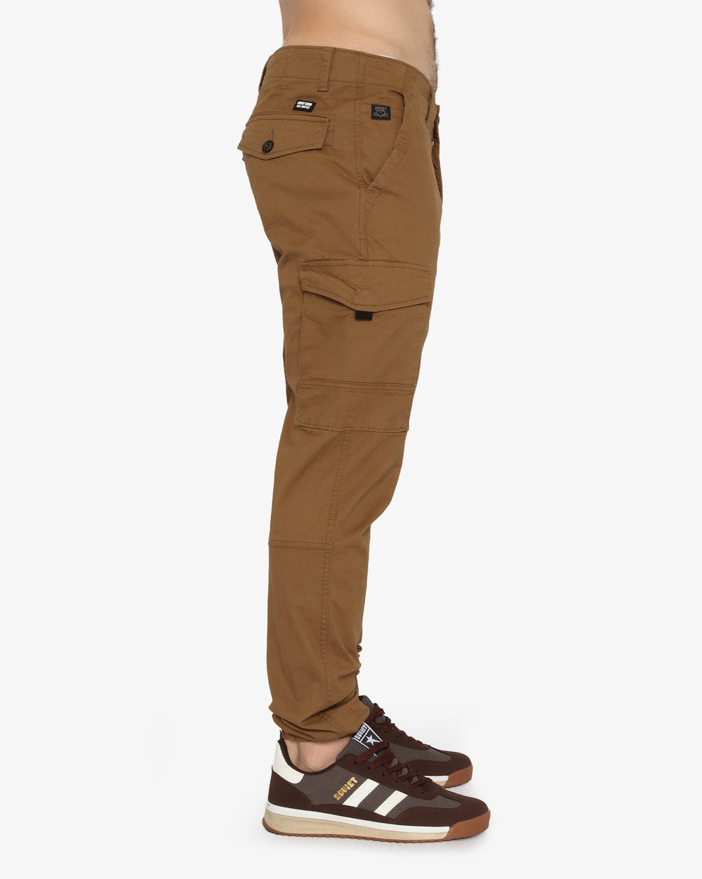 Soviet Mens Fashion Cargo Pants Tobbaco