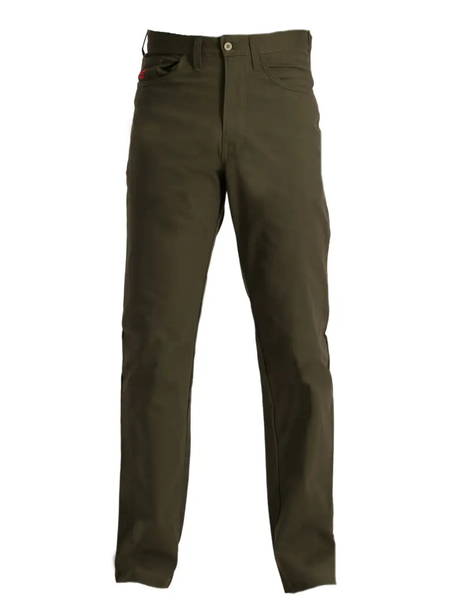 Sniper Mens Flex Five Pocket Military Jeans In Olive