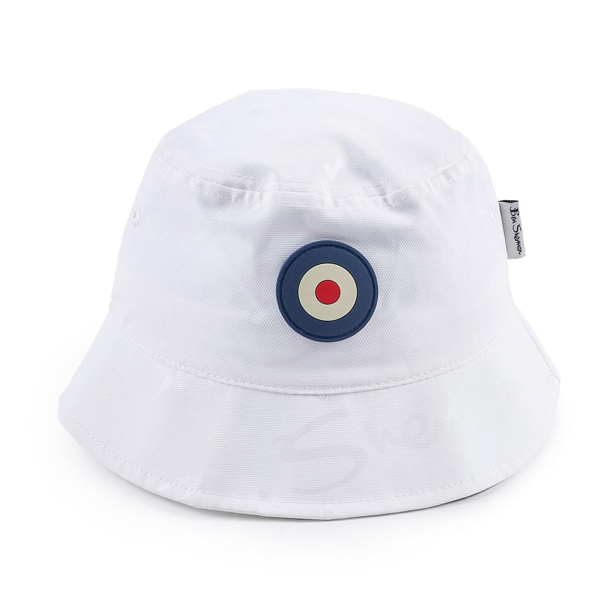 Ben Shereman Mens White Wax Plastisol Bucket Hat