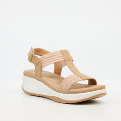 Butterfly Feet Ladies Mieko 1 Shoes Beige