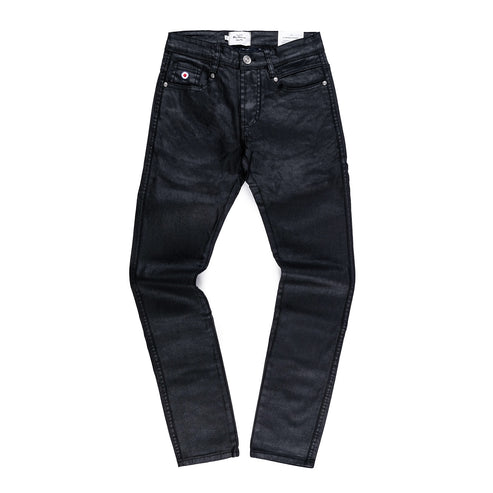 Ben Sherman Mens Wax Coated Slim Fit Denim Jeans