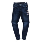 Replay Mens Bronny Slim Fit Jeans In Dark Blue