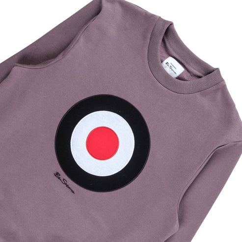 Ben Sherman Target Crew Sweater In Cocoa