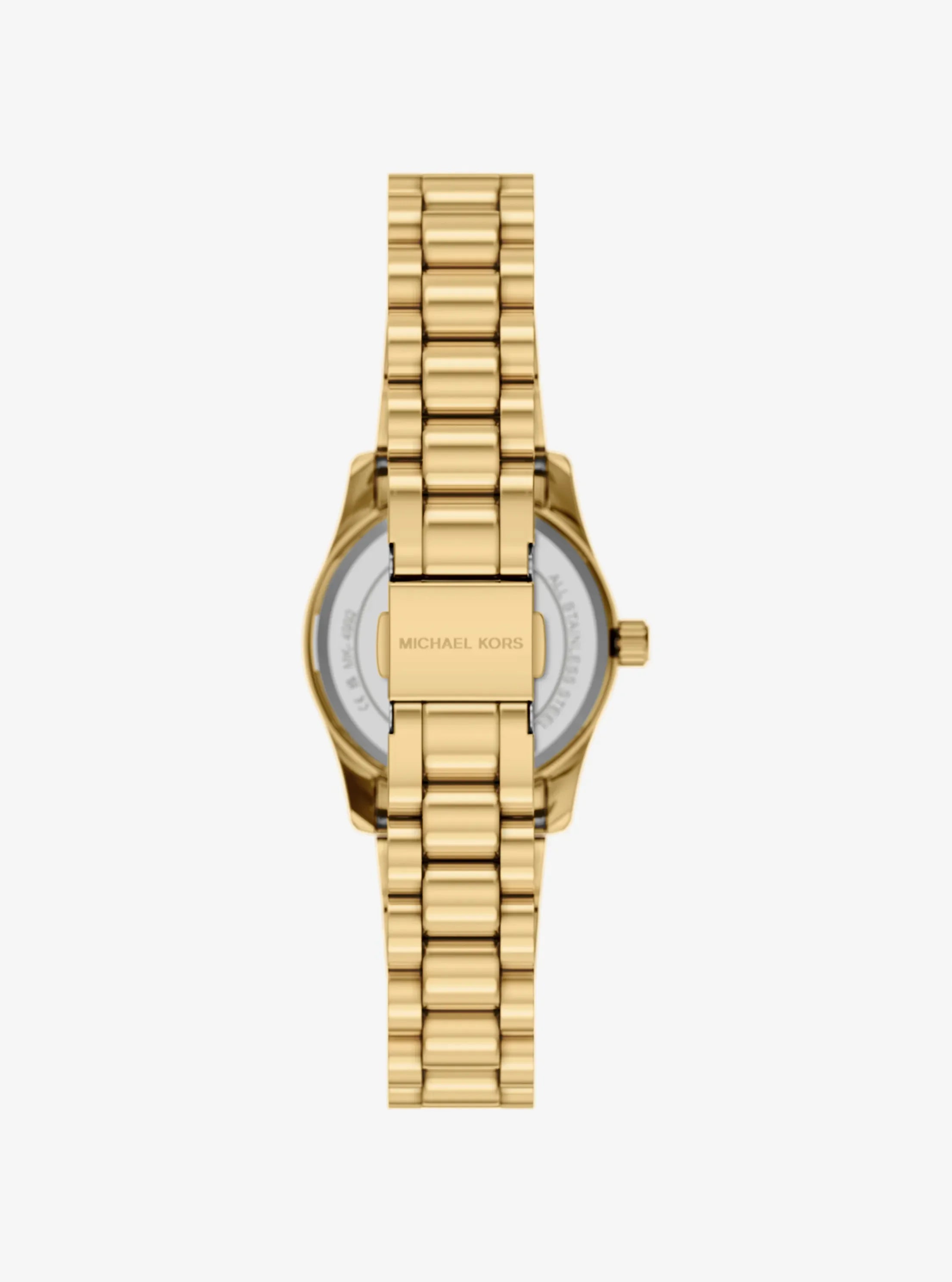 Micheal Kors Watch Petite Lexington Pavé Watch and Heart Bracelet Gift Set In Gold