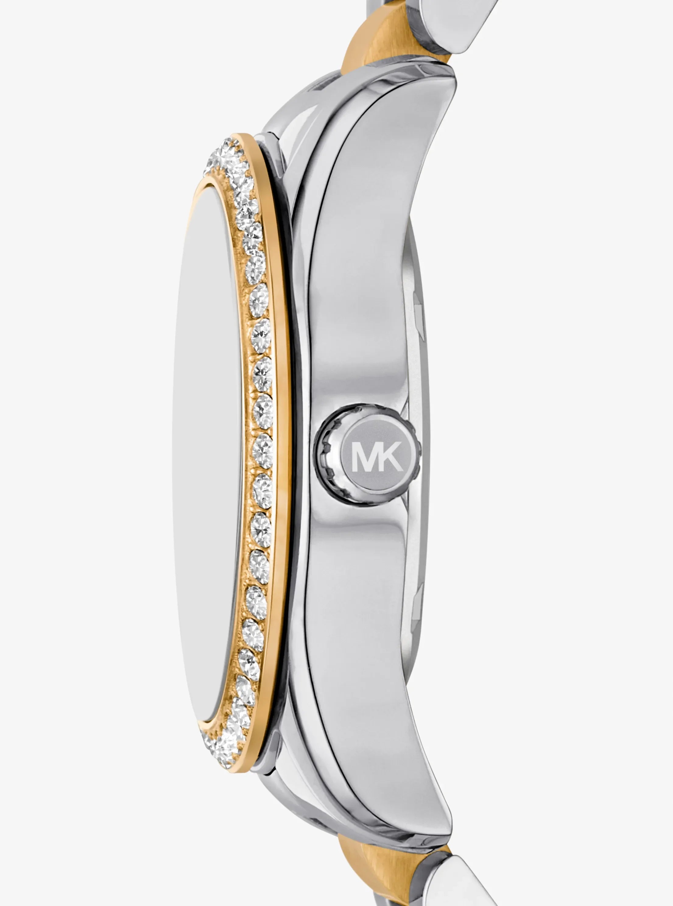 Michael Kors Ladies Lexington Two Tone Watch In Green
