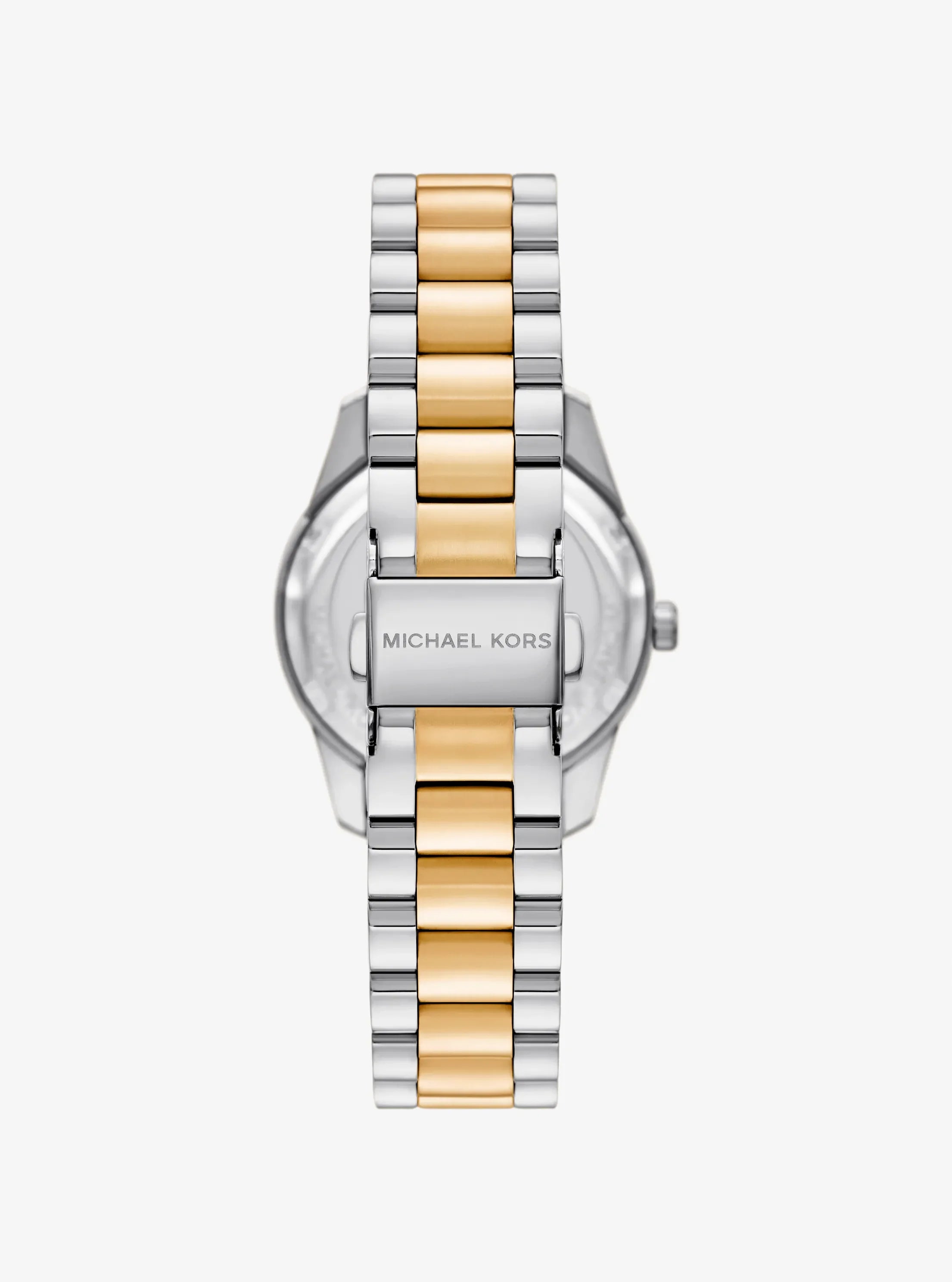 Michael Kors Ladies Lexington Two Tone Watch In Green