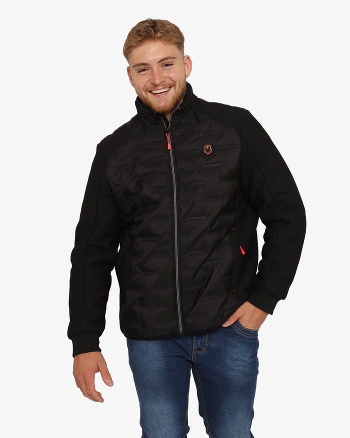 Soviet Mens Puffer Jacket In Black