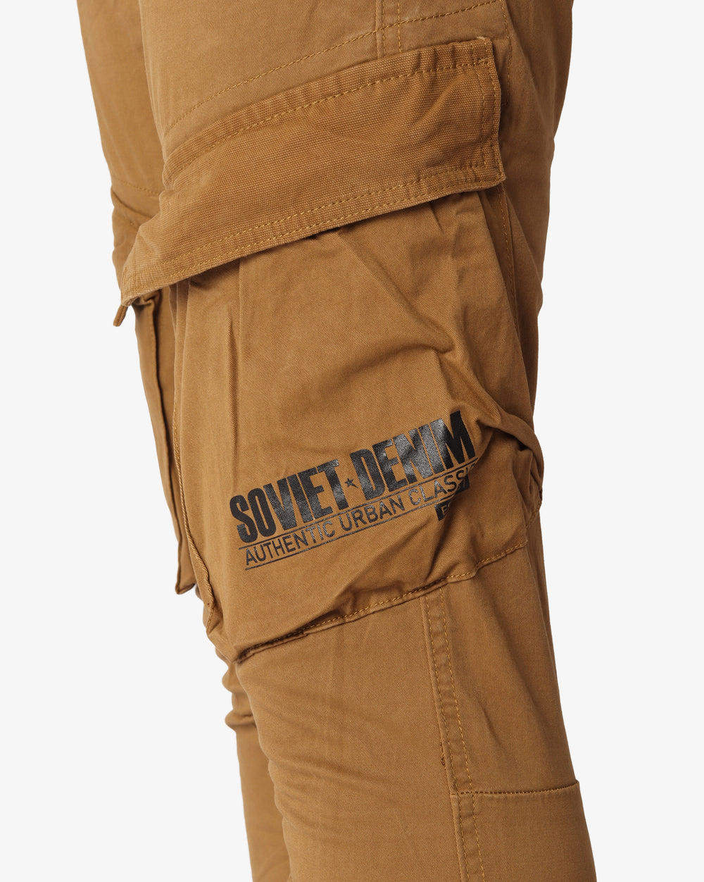 Soviet Mens Kings Fashion Cargo Pants In Tobacco