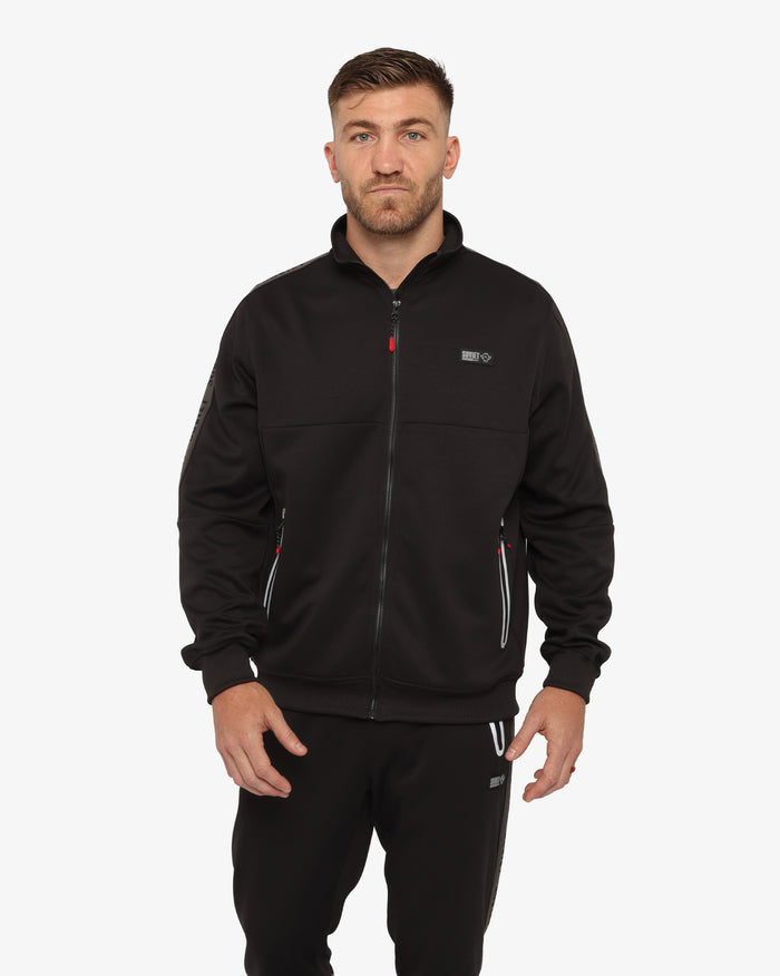 Soviet Mens Track Jacket In Black