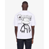 Soviet Liam Mens Short Sleeve Box Fit Fashion T-Shirt In White
