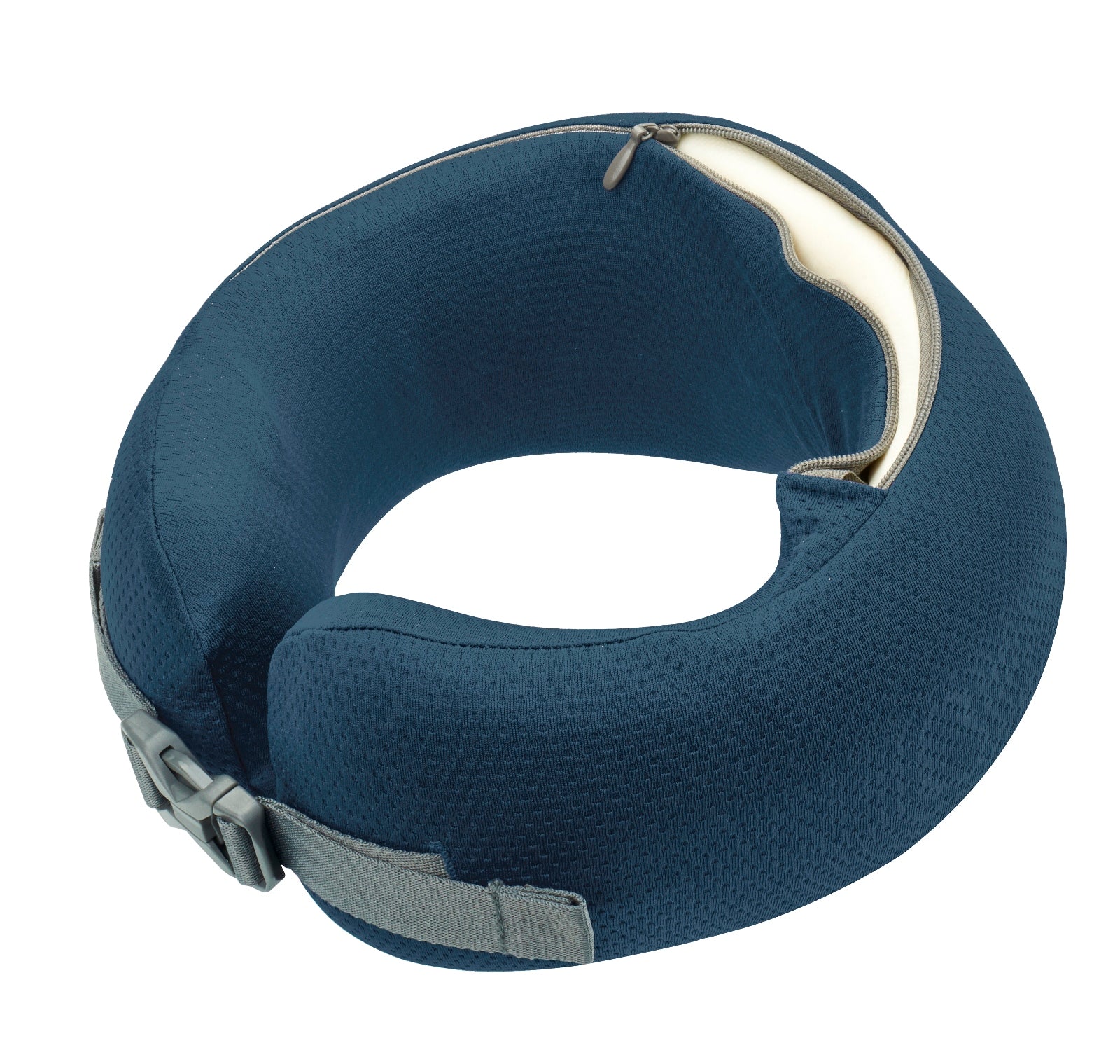 Easynap Travel Neck Pillow With Pouch In Midnight Navy