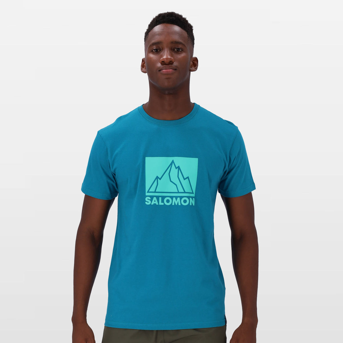 Salomon Mens Peak Short Sleeve North Atlantic Tee