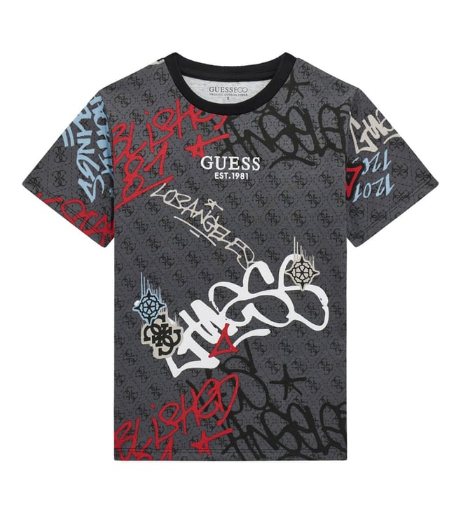 Guess Boys T-shirt In Grey
