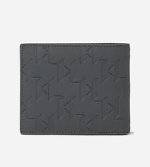 Karl Lagerfeld K-Monogram Weatherproof Wallet In Grey