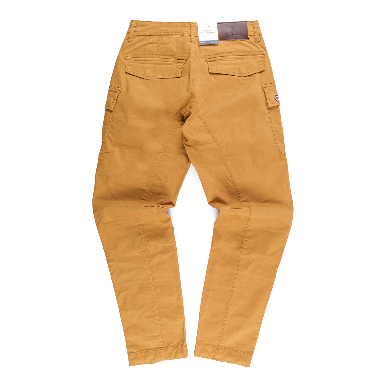 Ben Sherman Mens Cargo Camel Pants