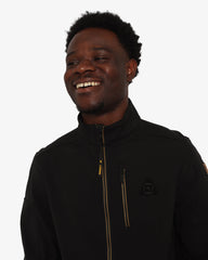 Soviet Mens Zip Through Jacket In Black