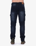 Soviet Mens Portela Pocket Cargo Jeans In Blue Black