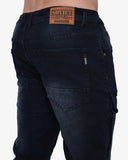 Soviet Mens Portela Pocket Cargo Jeans In Blue Black