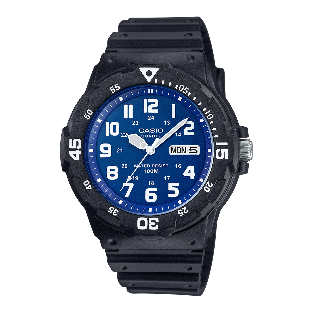 Casio Gents Dial Rubber Gents Watch In Blue