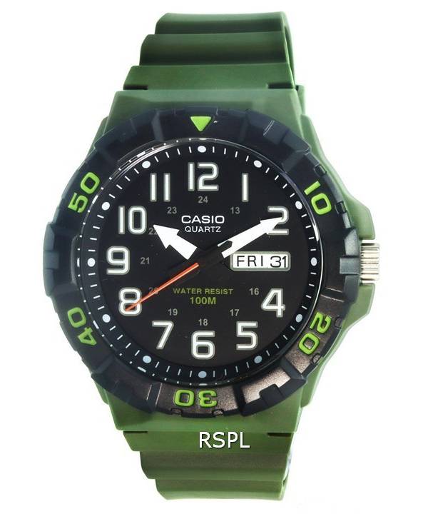 Casio Military Green Round Watch