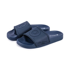 Ben Sherman Mens Navy Target Embossed Slides