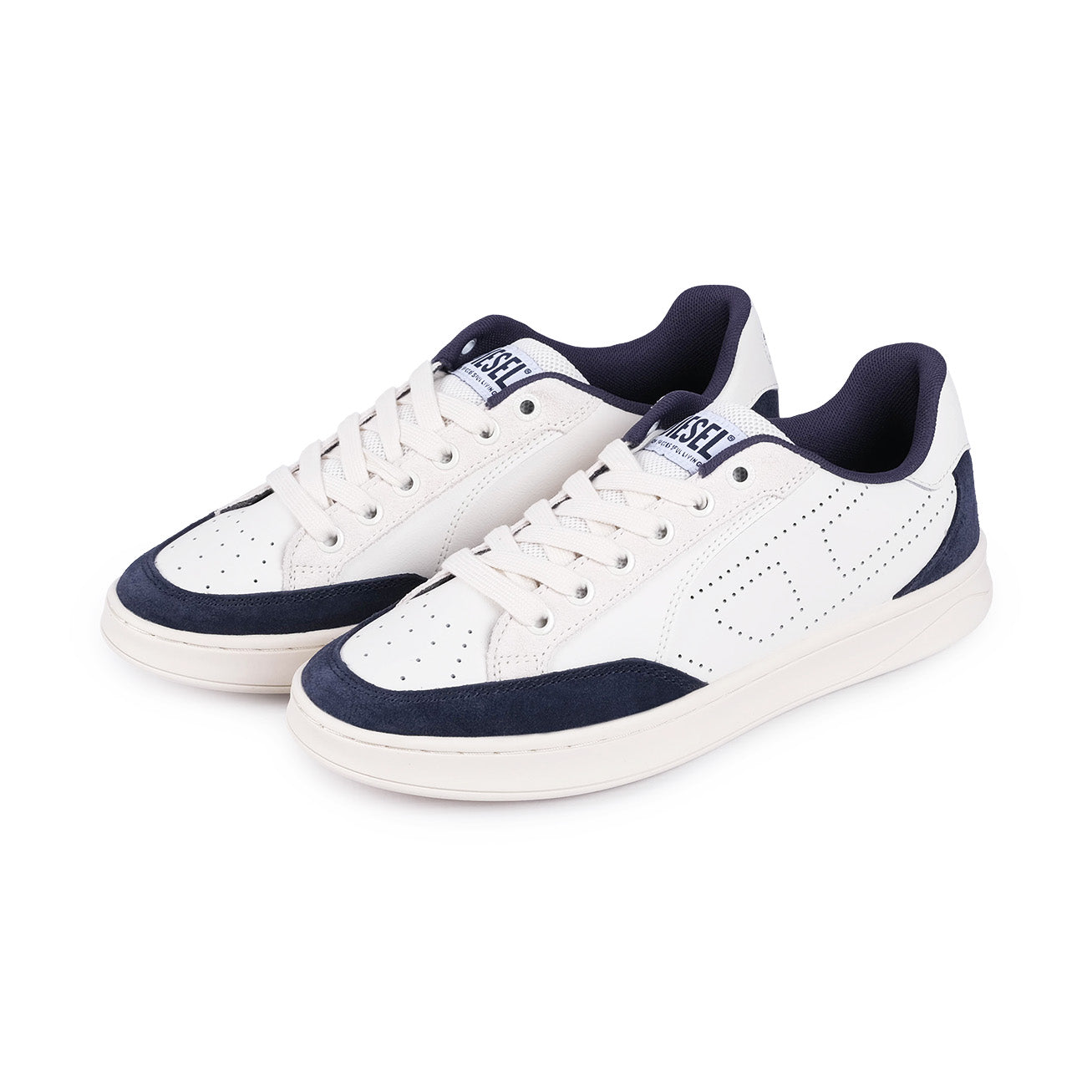 Diesel Mens Dakota Low Sneakers In White