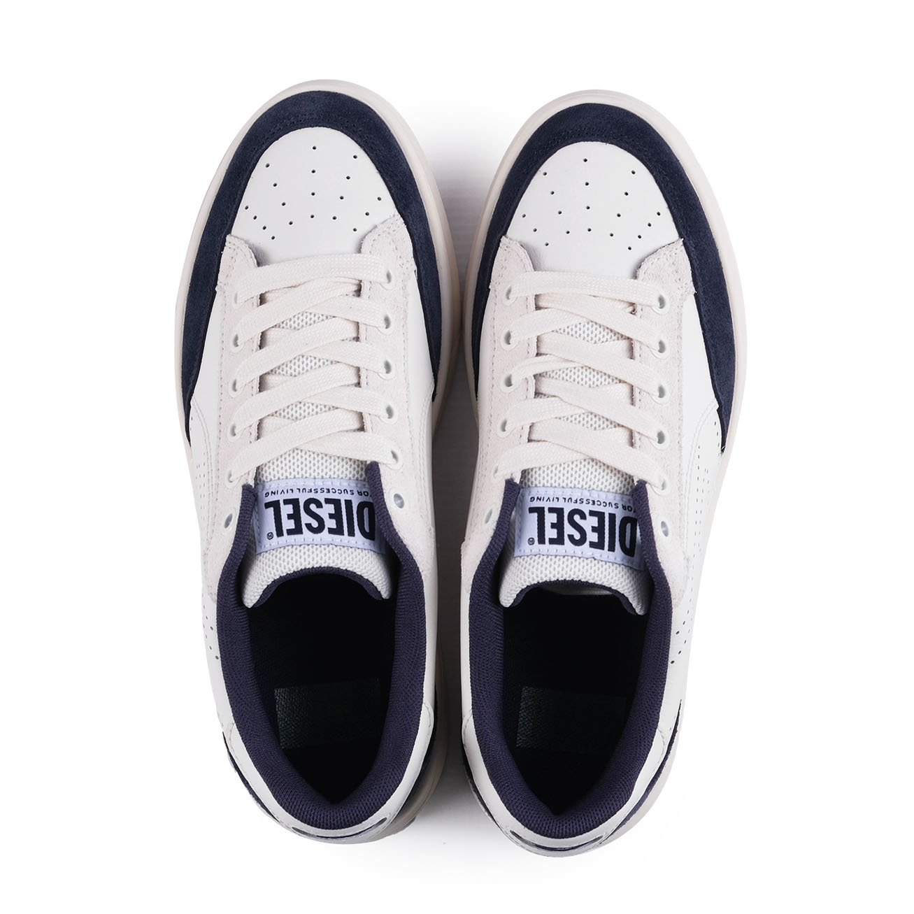 Diesel Mens Dakota Low Sneakers In White