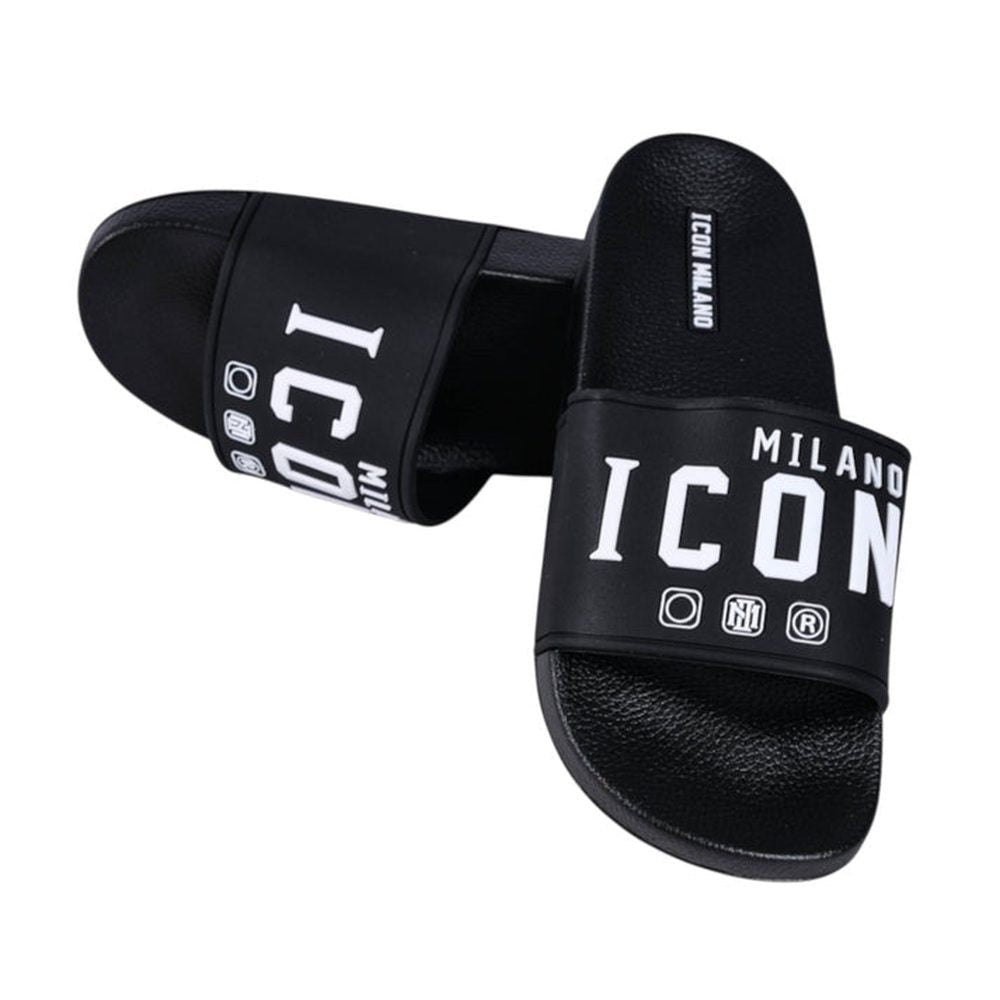 Icon Milano Mens Slides In Black