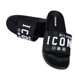 Icon Milano Mens Slides In Black