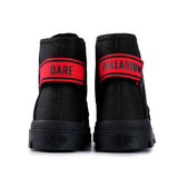 Palladium Mens Pampa Hi Dare Ii Shoes Black & Red