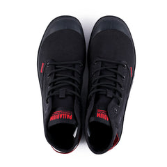 Palladium Mens Pampa Hi Dare Ii Shoes Black & Red