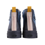 Palladium Mens Pampa Hi Layer Zip Shoes In City Blue
