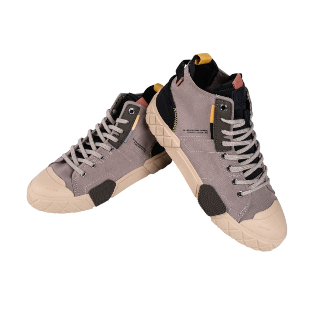 Palladium Mens Ace City Shell Chukka Shoes In Vintage Khaki