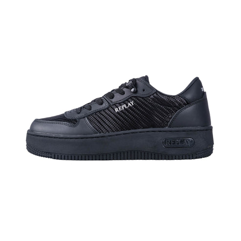 Replay Mens Epic High M Sa3 Sneakers In Black