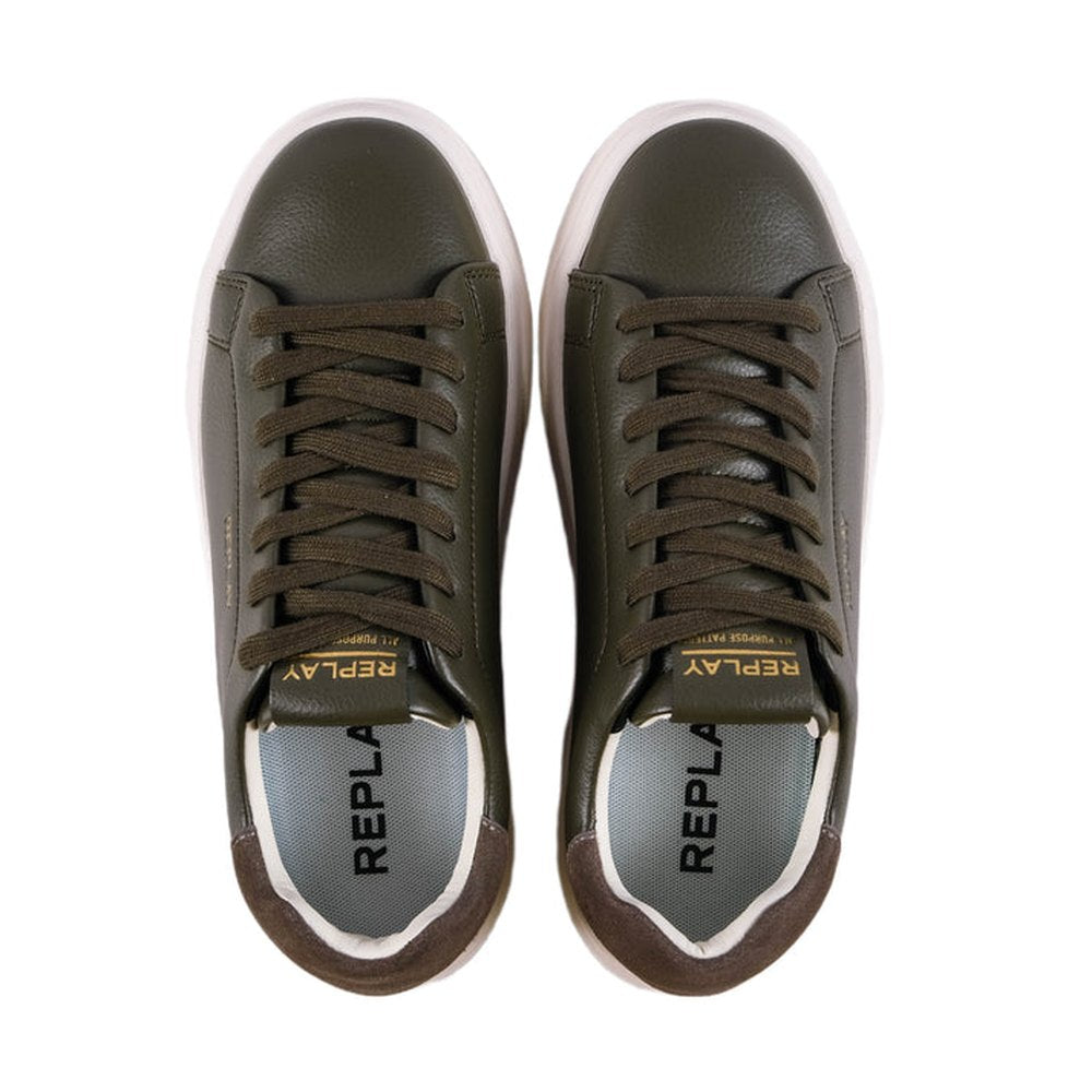 Replay Mens Notting Future Sneakers In Military Green