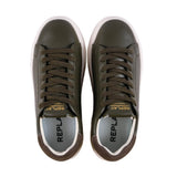 Replay Mens Notting Future Sneakers In Military Green