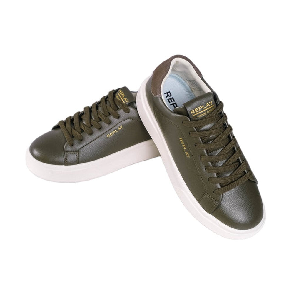 Replay Mens Notting Future Sneakers In Military Green