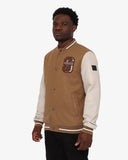 Soviet Mens Baseball Jacket Taupe